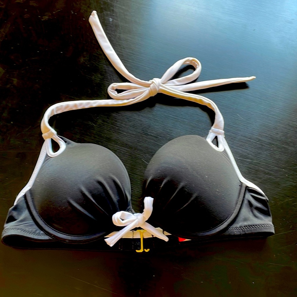 Victoria’s Secret “Adds 1.5 Cups” Bikini Top in Classy Black